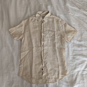 Taylor Stitch Hemp Short-Sleeve Shirt in Natural